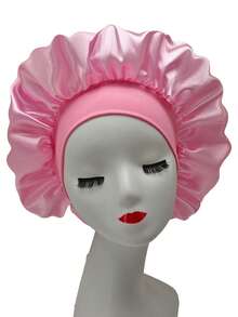 1/2/6pcs Silk Sleep Cap, For Hair Wrapping, Head Scarf Protection, Prevent Messy Braids, Satin Sleep Cap Hair Sleep Cap - Multicolor - View 14