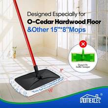 Reusable Microfiber Mop Pads Compatible With O - Cedar Hardwood Floor'N More Microfiber Mop - Mop Pads Refills Wet And Dry Use - 2 Pack - 2 - 查看 4