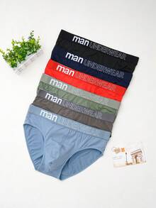 6 件/包多色加大码男士内裤，超大尺码，柔软舒适男士加大码运动内裤，适合身材高大肌肉发达的男士 - 彩色 - 查看 1