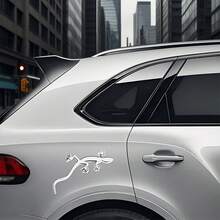 Lifelike 3D Metal Gecko Car Sticker | Scratch, Water & Fade Proof | Easy-Install Decal For Cars, SUVs, Trucks & Home Decor - Multicolor - View 3