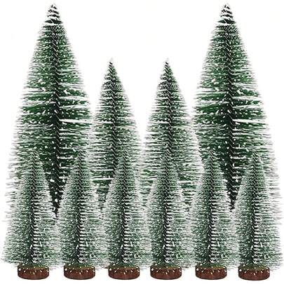 10-pack mini konstgjorda julgranar 10/15/20 cm miniatyrjulgran grön minijulgran liten miniatyrgran minijulgransdekoration presentbordsdekoration gör-det-själv skyltfönster
