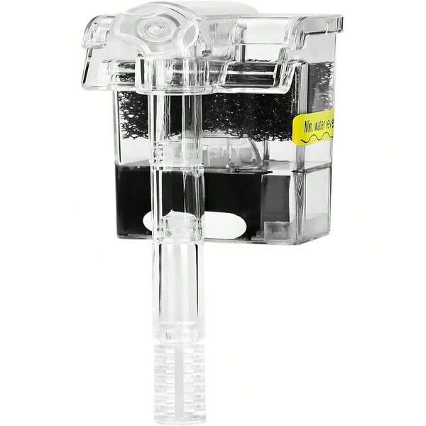 AQUANEAT Aquarium Hang On HOB Power Filter 5 Gallon Rimless Small Fish Tank Filter 90GPH (Up To 5Gal), Christmas Party Supplies, Family Dinner