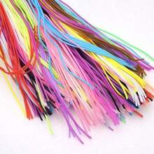 20/50/120pcs 39.37 Inch Colorful PVC Plastic Braiding Cord For DIY Handcraft