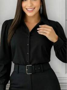 Kit 2  camisa social listrada manga longa moda verao