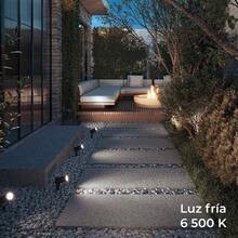 Lmpara para Jardn Exterior con Estaca Foco de Piso Reflector IP65 Temperatura de Colores No Atenuable GU10 Lmpra para Paisaje STAKE PL - 7411. N Luz Clida 2700K - Luz fría 6500K - Ver 3