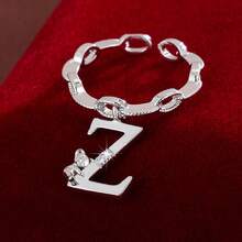 1 chiếc nhẫn điều chỉnh được hình gấu hoạt hình leo chữ, đính đá Cubic Zirconia, dành cho nữ. - Nhiều màu - Xem 48