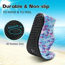 Scurtain Barefoot Water Shoes For Women Men Beach Swim Aqua Socks Summer Quick-Dry Sandals Slippers - 藍色美人魚 - 查看 5