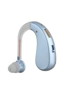 1 声音助听器耳机 - 可充电锂电池，非常适合讲座教学、会议和旅行 | 现代耳机设计 | 佩戴舒适 | 音量控制，