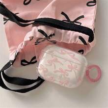 Lovely Pink Bowknot AirPodscase, Fits For AirPods1/2 / AirPods3 / AirPods4 / AirPodsPro/AirPodsPro2/AirPodsPro3