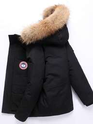 Men Camouflage Down Coat Winter Warm Jacket Outdoor Expedition Parka With Fur Collar Workwear Style Fashionable Couple Matching Coat