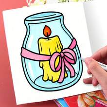 1 Pieza (21cm*21cm) Nuevo Libro para Colorear para Adultos, Papel Opaco Grueso, Líneas Claras para Colorear Fácilmente, Libro para Colorear con Tema "Chica Cómoda", Colorear DIY, Cultivar la Habilidad de Pensar, Adecuado para Papelería, Útiles Escolares, Regalo Perfecto para Niñas, Temporada de Bodas, Día de la Madre - CHICA ACOGEDORA - Ver 4
