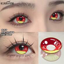 EYESHARE 1 Pair Blue Colored Contact Lenses For Halloween Anime Makeup Red Contact Lenses Purple Contact Lenses For Cosplay Green Contact Lenses For Eyes, Yearly Use, 14.5mm - No Degree - 年拋 - 查看 19