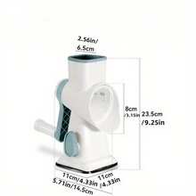 手动刨冰机，小型家用碎冰机，刨冰机，雪花冰机，碎冰机，蓝白滚筒手动刨冰机 - 白色 - 查看 8