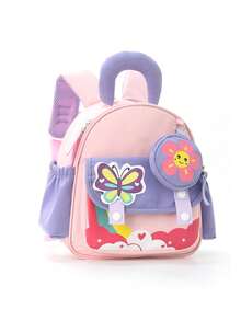 1 pieza Mochila para niños Mochila escolar de jardín de infantes para niña Mochila ligera y ultraligera con diseño de dibujos animados para niños y niñas - Multicolor - Ver 5