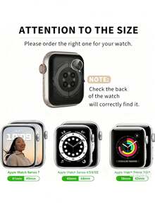 Transparent Protective Case, Compatible With Series 46mm, 49mm, 45mm, 44mm, 41mm, 40mm, 42mm, 38mm, Soft High-Definition High-Sensitivity Screen Protector, TPU Full-Wrap Shock-Proof Protective Case, Compatible With Series Ultra 10, 9, SE2, 8, 7, 6, SE 5, 4, 3, 2, 1 And Other Models. Accessories - Clear - View 10