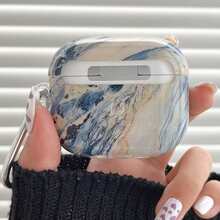 Apple Marble Pattern Case Compatible With AirPods Compatible With Airpods1/2 AirPods Pro