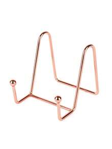 1 件 [铁画架] 现代铁板架画架展示架 - 桌面金属画架 - 金色铁画架用于展示图片、相框、书籍、装饰盘、牌匾