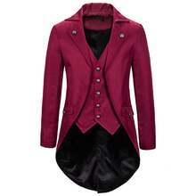 Men Cosplay Clothing - Burgundy - View 4