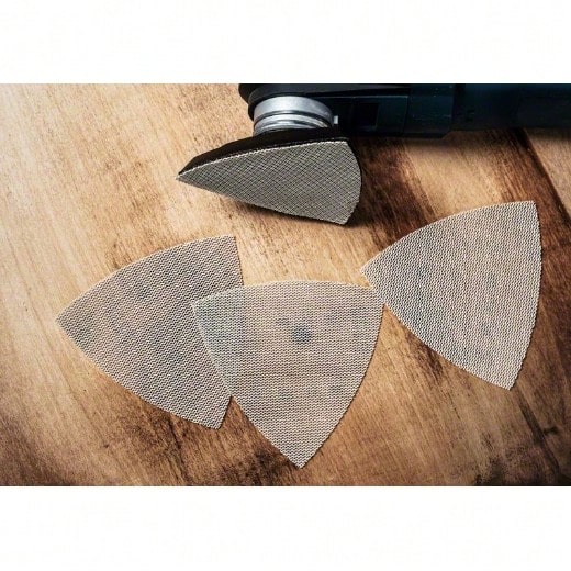 Bosch Professional 50x Expert C470 Sandpapers (For Hardwood, Wood Paint, 93 X 93 Mm, Grit 120, Delta Sander Accessories) - Beige - View 1