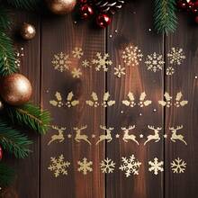 10 piezas de plantillas reutilizables con patrones navideños - árbol de Navidad, reno, regalo, campana, copo de nieve y otros diseños creativos, plantilla para pintar, adecuado para manualidades DIY, decoración de regalos, temporada de vuelta a clases, decoración del hogar y de pared