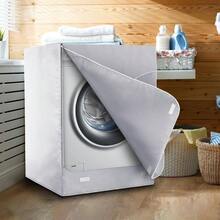 - Funda para lavadorasecadora, resistente al agua, polvo y, Oxford negro, 27 pulgadas de ancho - plateado - Ver 8