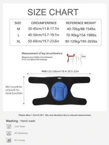 JINGBA SUPPORT 1 Pair Unisex Breathable Foam Knee Pads With Thick Sponge Padding - Adjustable Support For Men And Women, Suitable For Dancing, Volleyball And Roller Skating - Black - View 3