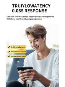 2025新款Air Pro蓝牙耳机，无线耳塞，HiFi音质，低延迟，防水，兼容和安卓系统 - A6 - 查看 4