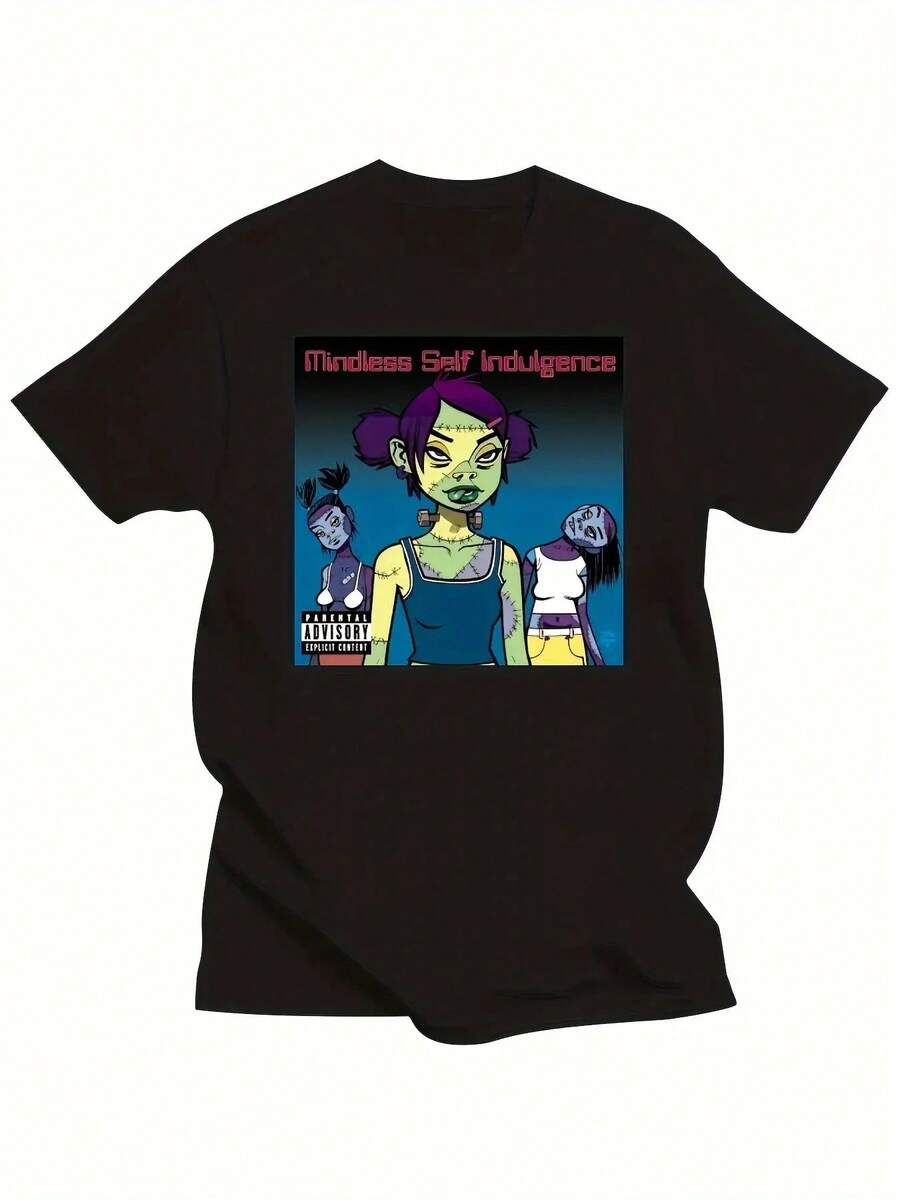 GIRLS T Shirt Msi  Jamie Hewlett  Girls Will Seem Strangely - Black - View 1