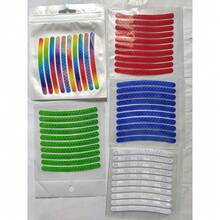 10/20/100pcs Mountain Bike Reflective Sticker Set, With Reflective Wheel Stripes, Suitable For Motorcycle, Car And Bicycle. Decorative Warning Stickers, Decorative Reflective Stickers - Multicolor - View 12