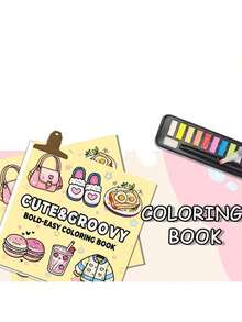 48-Page Cozy Cuties Coloring Book, Beginner-Friendly Tracing & Coloring For Stress Relief, Cute Character Designs For Adults & Teens, Autumn Edition. Stationery, School Supplies, Drawing & Painting, Christmas Gift - Sketchbook - View 10