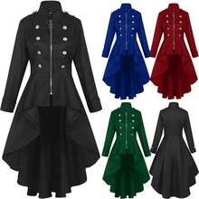 Cosplay Clothing - 230830 Zipper Trench Coat (Black) - View 2