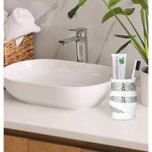 Toiletry Kit - White + Toothbrush Holder - View 2