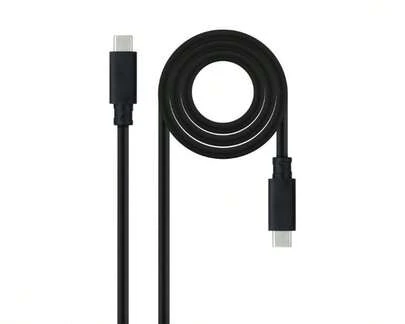  Kabel Nanocable USB 3.1 Gen2 10 Gb/s 5 A, 4K/60 Hz, USB-C/M-USB-C/M, czarny, 0,5 m