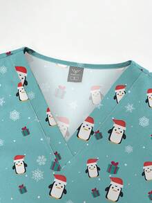 Clinical Uniform Woman Pharmacy Workwear Nurse Uniform Hospital Doctor Oral Dental Surgery Scrubs Clothes Short Sleeved Scrub Top - Multicolor - View 3