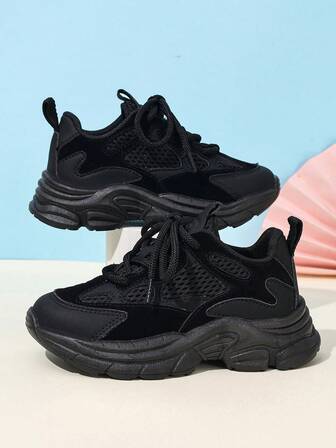 1 Pair Fashionable New Non-Slip Wear-Resistant Lightweight Soft-Sole Casual Sports Shoes, Suitable For Spring And Autumn