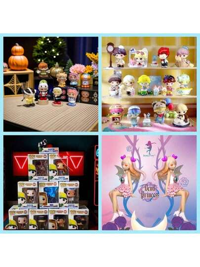 KEYCEO Dating Daily Series, POP Weird Steve Piranha Plant Cartoon Figurines, Halloween Party Play Witch Bandage Monster Tabletop, Dorothy Variety - Demon Princess Series, Play Doll Fashion Toy Table Ornament Girl Gift Gift Gift Box Birthday Gift Play Ornament Cute Shape Q Version 1 Random Distribution, Halloween Small Ornament, Gift For Christmas