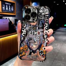 Japanese Manga Soul Eater Phone, Compatible With 17, 16e, 16, 15, 14, 13, 12, 11,, Pro, X, XR, XSMAX, 8, Plus - Shockproof Transparent Soft Back, Anime Phone, Halloween Phone, Cool Phone, Cute Phone, Lightweight Protective Cover, Printed Design, Technology Enthusiast Christmas Fall Phone 17 Halloween Accessories - 混合顏色 - 查看 2