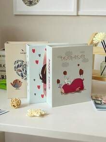 Álbum de inserción, álbum conmemorativo de dibujos animados, álbumes de fotos, álbum de fotos familiar de plástico de 6 pulgadas con 100 libros, álbum de fotos para niños, regalo de cumpleaños para compañeros de clase, libro de almacenamiento de fotos de gran capacidad, material de papel, libro de recuerdos rectangular para registrar los hitos del crecimiento de los niños, aniversarios de bodas, vacaciones - regalo ideal para amigos y familiares