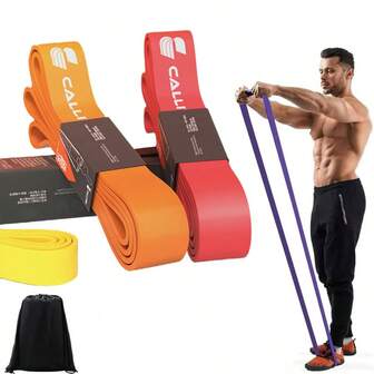 男女阻力带套装，力量训练、健身、瑜伽、引体向上、辅助带、健身带