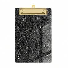 1pc Shiny Acrylic Clipboard [Each Production Batch May Have Different Variations, (Some May Have Black Rubber On Both Sides Of The Clip), With Slight Differences In Color And Material, And Color Differences May Also Be Caused By Photography Environment And Lighting. Please Refer To The Actual Product. Those Who Are Particular About This, Please Purchase Carefully.] - Durable Material, Shiny Clipboard, Adorable Hanging Clipboard, Suitable For Office And School Supplies - Multicolor - View 19