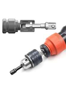 Wrench Sleeve Power Drill Socket Adapter Bits Hex Drill Nut Driver Shank 1/4 3/8 1/2 Connecting Rod Head Extension Drill Bits