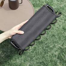 كرسي قابل للطي محمول - إطار من سبيكة حديدية خفيفة الوزن، قادر على تحمل ما يصل إلى 129.73 كيلوجرام، مناسب للنزهات والتخييم والصيد على الشواطئ والمروج والرحلات، مقعد سفر محمول ضروري للتخييم