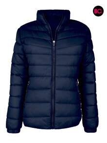 Chamarra Para Dama Casual Acolchada Capitonada De Moda - Azul Marino - Ver 4