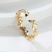 Butterfly Decorative Cuff Ring. - Vàng - Xem 2