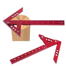 木工中心划线工具 中心划线尺 多功能划线规 圆棒方木中心划线工具 铝合金角度尺 中心尺 - 彩色 - 查看 8