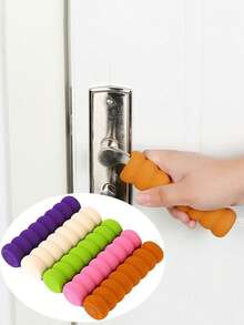 Door Handle Protective Cover: Sponge Insulated Anti-Collision Pad, Winter Anti-Static Door Handle Cover & Pull Handle Glove. - Multicolor - View 1