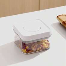 Recipiente etanșe pentru depozitarea alimentelor cu capac - Design prin presare pentru etanșare, pentru gustări, biscuiți, cereale, fructe, nuci, condimente și zahăr - Organizatoare de bucătărie reutilizabile, etanșare, borcane de depozitare pentru bucătărie - Multicolor - Vizualizare 14