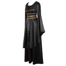 Zhitunemi Renaissance Costume Women Plus Size Medieval Dress Halloween Costumes Gothic Gown{"Size_name":"X-Large","Color_name":"Black"} - Black - View 3
