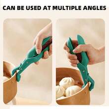 Multifunctional Silicone Tongs For Home Kitchen Trays: Heat-Resistant Tongs For Lifting Trays And Bowls, Non-Slip And Creatively Designed. - Color Aleatorio - View 5