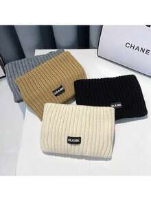 1/4pcs Women's Knitted Thickened Winter Headbands - Fashionable Simple Sweet Style, Soft Comfortable Wide Elastic Hair Bands For Daily Wear/Color Difference Is A Normal Phenomenon